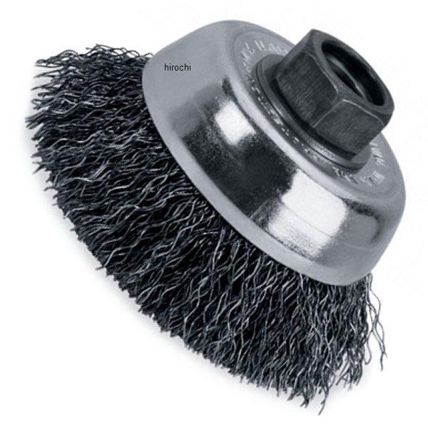 ブルーポイント パワーツール アクセサリー ひだ付き型カップ ワイヤーブラシ 3インチ