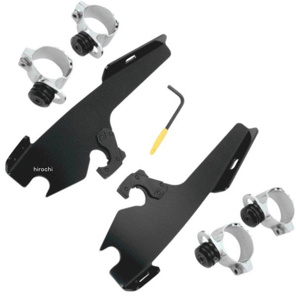 取付金具 ファット/スリムシールド用 85年-05年 FXDWG 黒