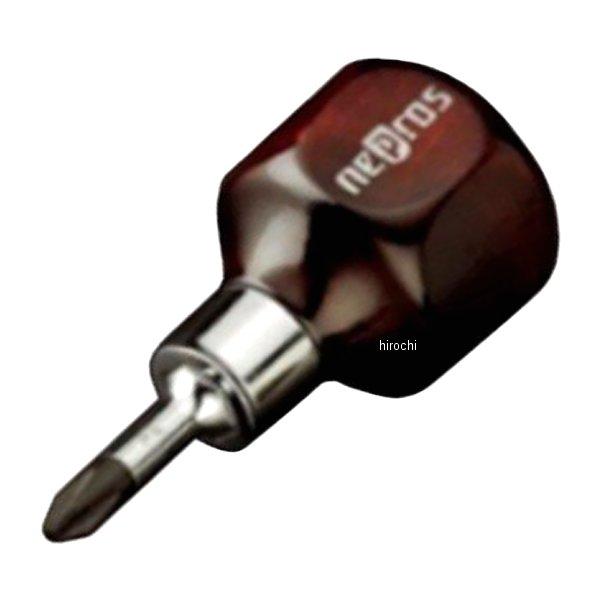 ND3PS-2  nepros 木柄スタッビドライバ (クロス) #2プラス