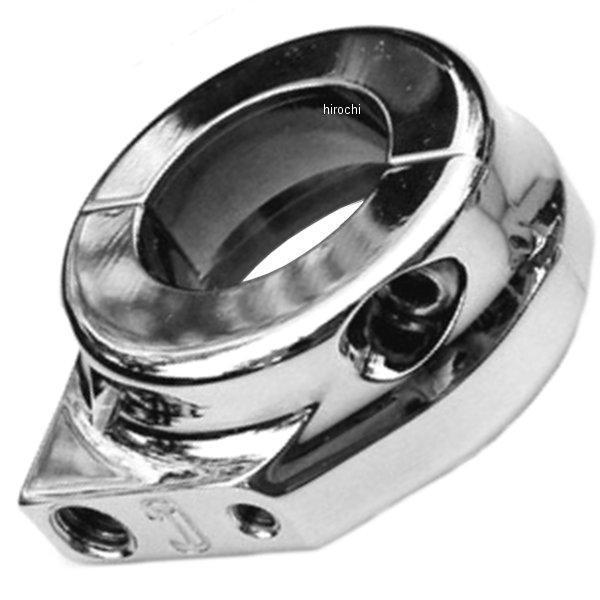 スロットル ハウジング シングルケーブル用 クローム