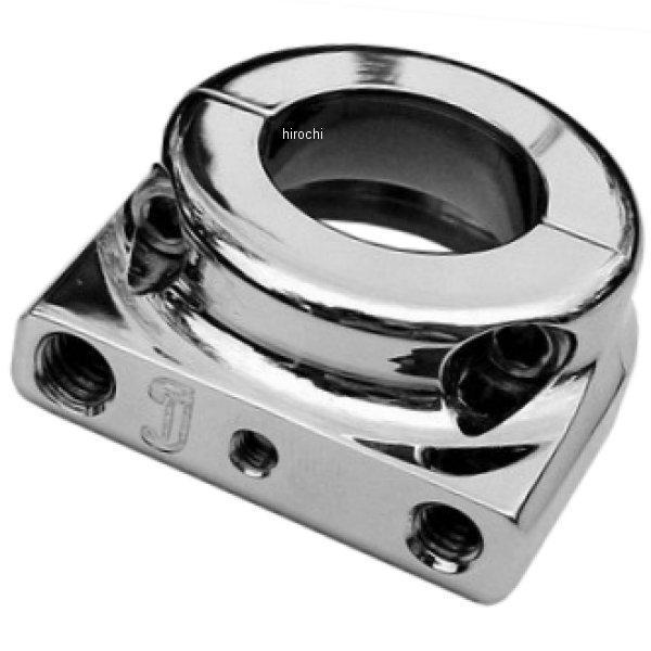 スロットル ハウジング デュアルケーブル用 スレッド イン ケーブル クローム