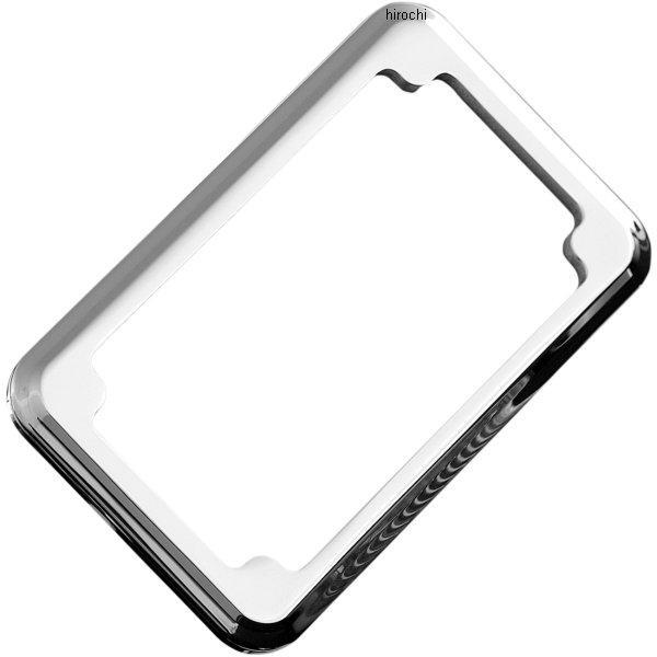 ナンバープレート フレーム ブラインド ホール クローム