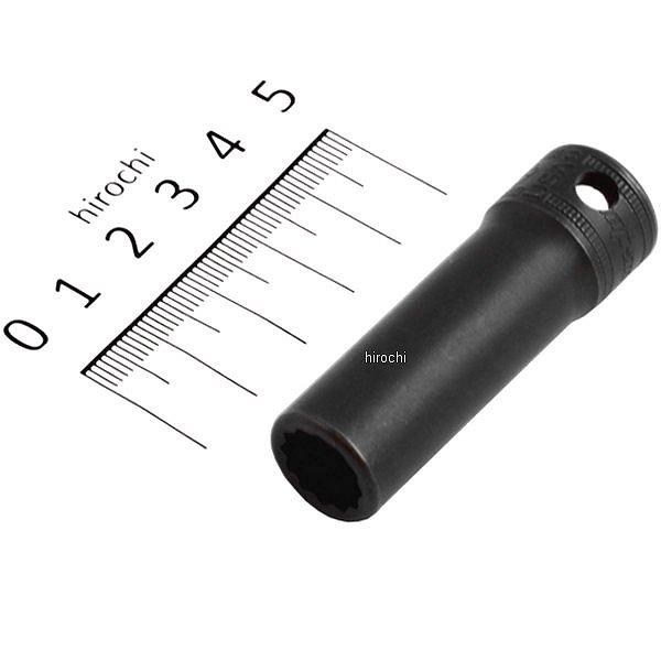 フランクドライブ 3/8インチ ディープ インパクト ソケット 12角 11mm