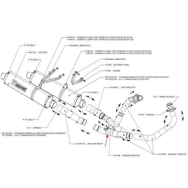 ヘッダーブラケット 00年-01年 VTR1000SP-1