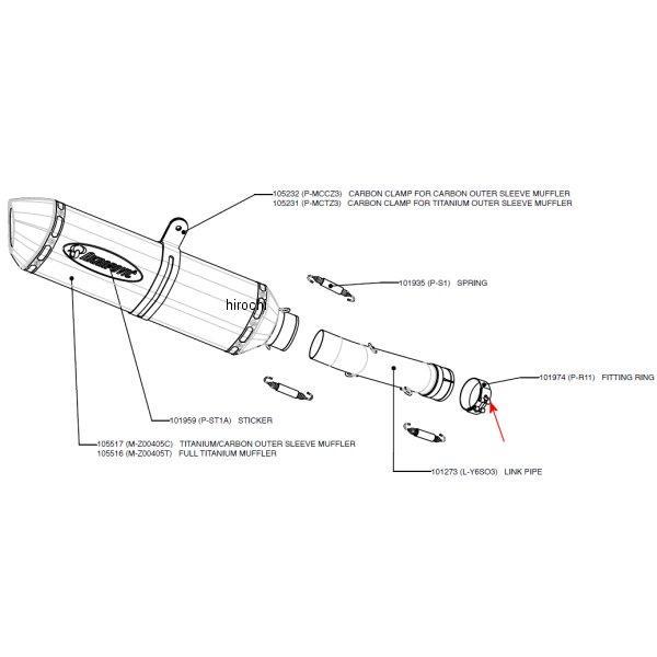 クランプバンド 03年-05年 YZF-R6