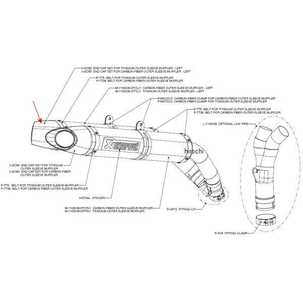 1860-0215  リペアエンドキャップ 04年-06年 YZF-R1 カーボン