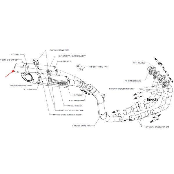 1860-0216  リペアエンドキャップ 07年-08年 YZF-R1 カーボン