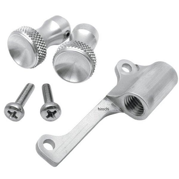 キャブレター用 チョークケーブル移設ブラケットとノブ クローム