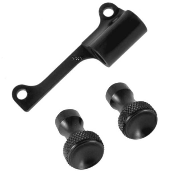 キャブレター用 チョークケーブル移設ブラケットとノブ 黒