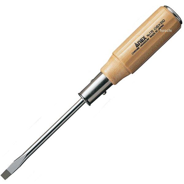 木柄貫通ドライバー (-)9X200