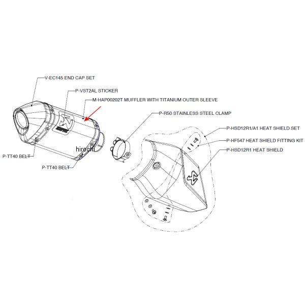リペアサイレンサー AP-TYPE E1仕様 10年-11年 ドゥカティ ムルティストラーダ1200 チタン