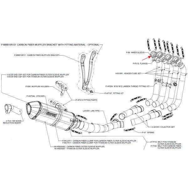 シリンダーヘッドインナースリーブ BMW S1000RR