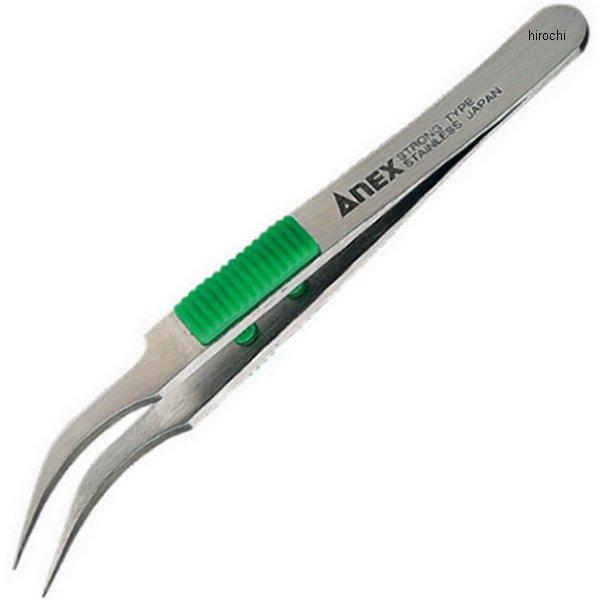 ステンレスラバーグリップ付ピンセット先細鷲