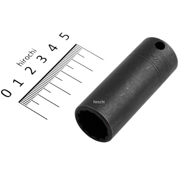 フランクドライブ 3/8インチ ディープ インパクト ソケット 12角 16mm