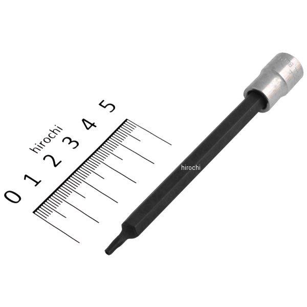 ブルーポイント 1/4インチ トルクス タンパー ドライバー ソケット ロング T10 長さ3 15/16インチ