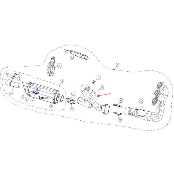 リンクパイプ レーシングライン 14年以降 MT-09 ステンレス
