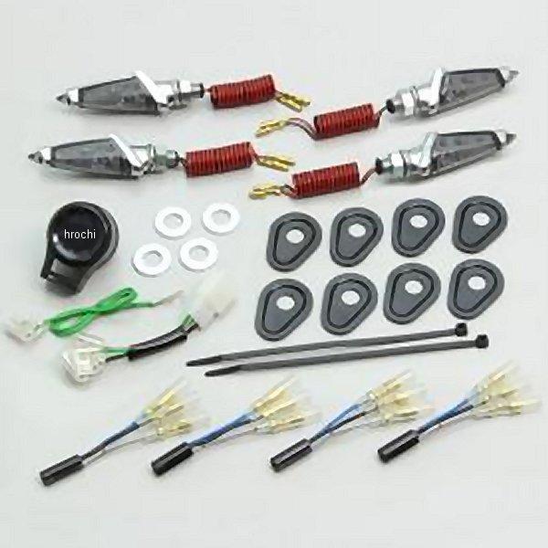 LED ダガー ウインカーキット MT-09 トレーサー、MT-07 メッキ スモークレンズ