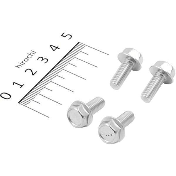 フランジ六角ボルトセット 汎用 M6x15mm ステンレス 4本入り