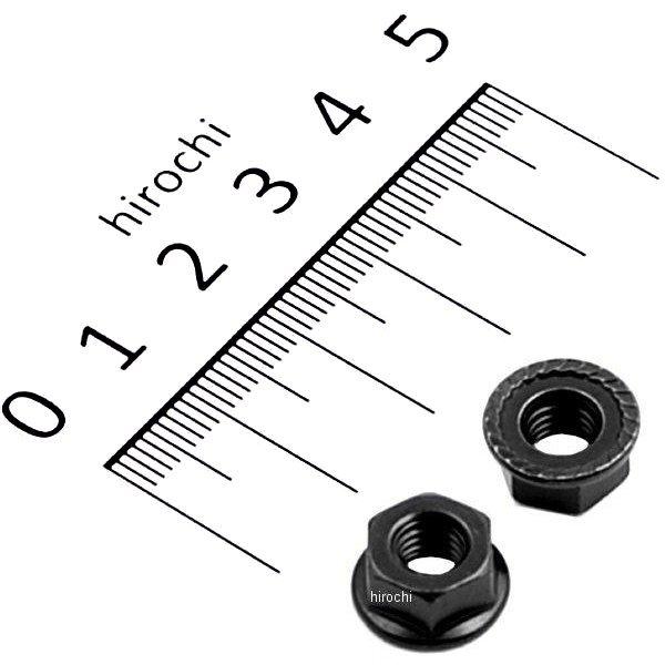 フランジナットセット M6 ステンレス 2個入り 黒