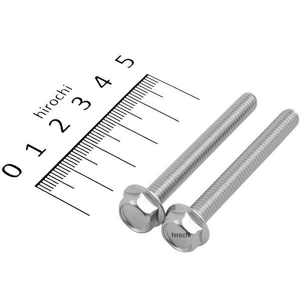 フランジ六角ボルトセット 汎用 M6x50mm ステンレス 2本入り