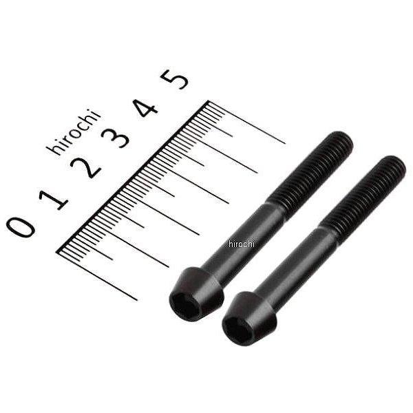 テーパーキャップボルトセット 汎用 M6x50mm P-1.0 ステンレス 2本入り 黒