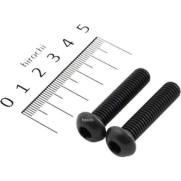 ボタンキャップボルトセット 汎用 M8x35 ステンレス 2本入り 黒
