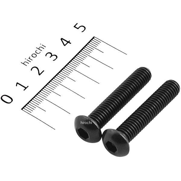 ボタンキャップボルトセット 汎用 M8x40 ステンレス 2本入り 黒