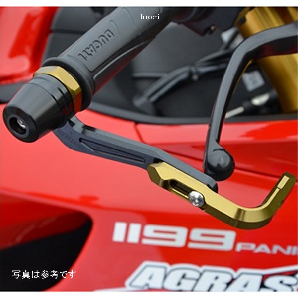 レバーガード ドゥカティ 1199 パニガーレS ガンメタ/シルバー/白
