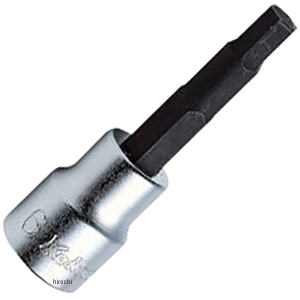 Ko-ken 3/8"(9.5mm)SQ. ヘックスビットソケット 全長50mm 5/32"
