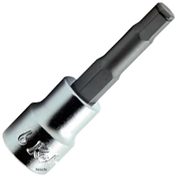 Ko-ken 3/8"(9.5mm)SQ. ヘックスビットソケット(グリップリング付) 全長100mm 10mm