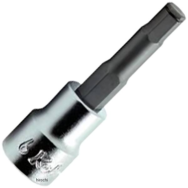Ko-ken 3/8"(9.5mm)SQ. ヘックスビットソケット(グリップリング付) 全長100mm 4mm
