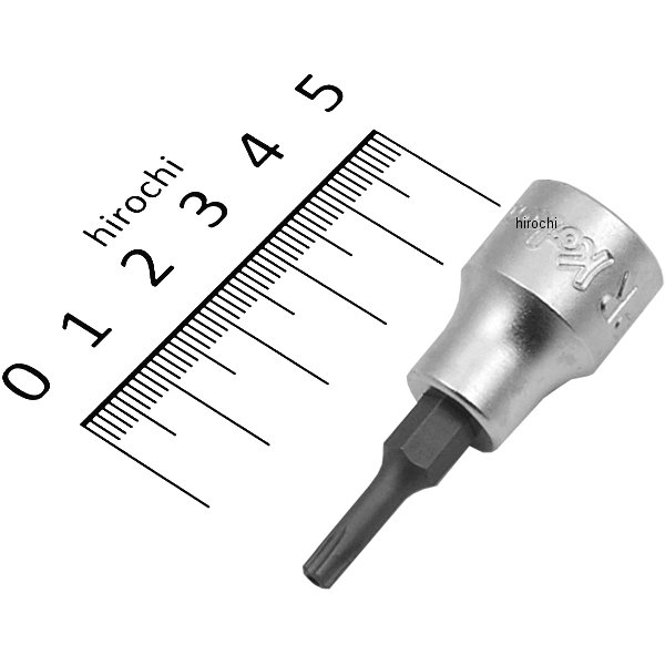 3/8インチsq イジリ止めペンタローブビットソケット 全長50mm 20PR