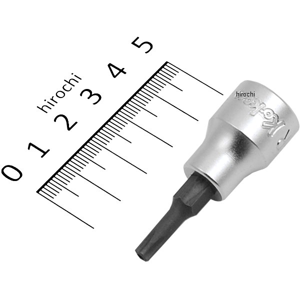 3/8インチsq イジリ止めペンタローブビットソケット 全長50mm 25PR