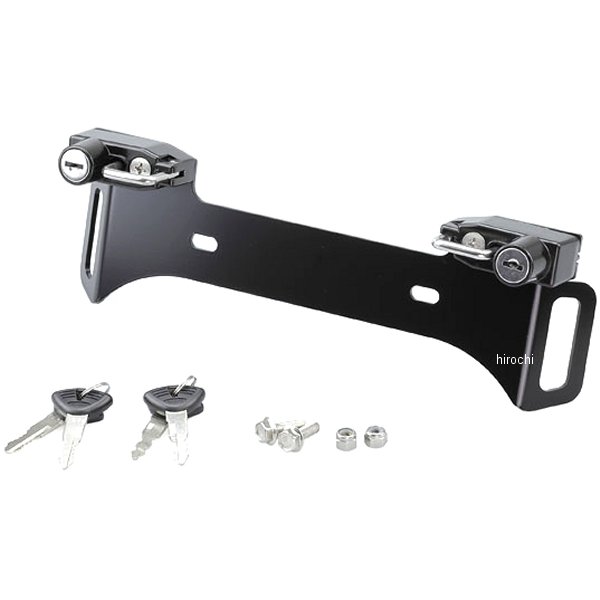 ヘルメットロック ナンバーツイン フック付 黒