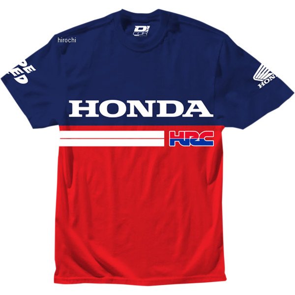 ホンダHRC Tシャツ 赤/ネイビー Mサイズ