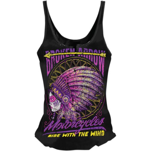 タンクトップ Broken Arrow 女性用 黒 Sサイズ