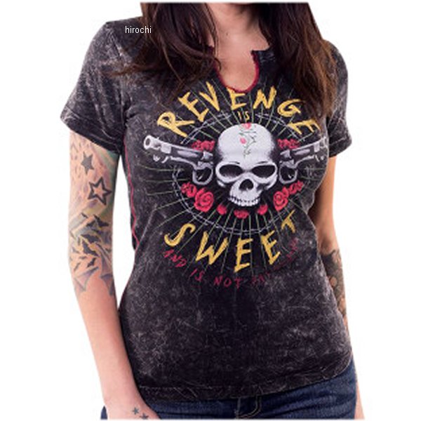 レディース Tシャツ Revenge is Sweet 黒 Lサイズ