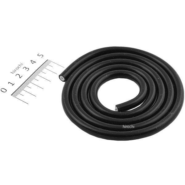 シリコンコード 汎用 黒 7mm x 1m