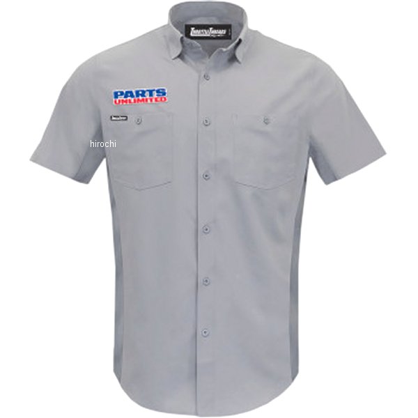 SHRT VENTD PU SHOP GRY SM