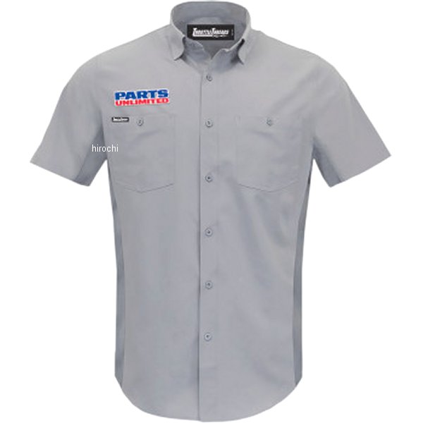 SHRT VENTD PU SHOP GRY 2X