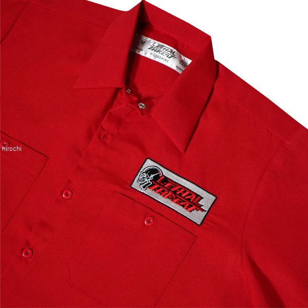 スカル 半袖シャツ 赤 4XLサイズ