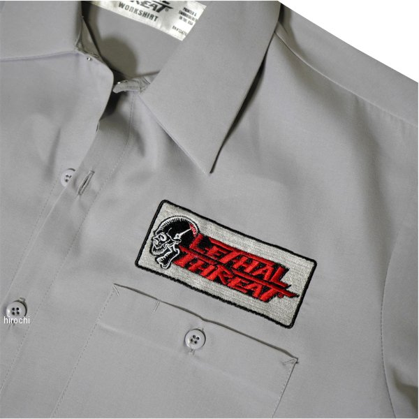 『セール特価』 レッドボンバーピンアップ 半袖シャツ グレー 3XLサイズ