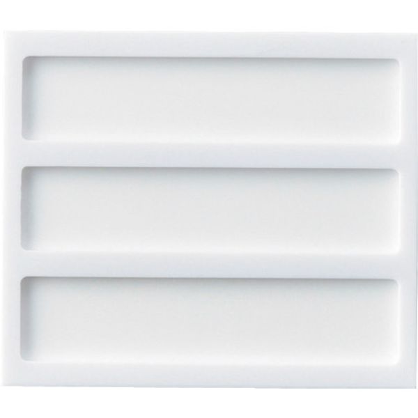 113-8205 名札ケース(3名用) 名札-3 114×127×8mm 裏面テープ付 アクリル札付