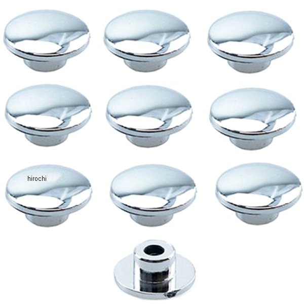 ヘッドプラグ M6キャップボルト用 メッキ 10個入り