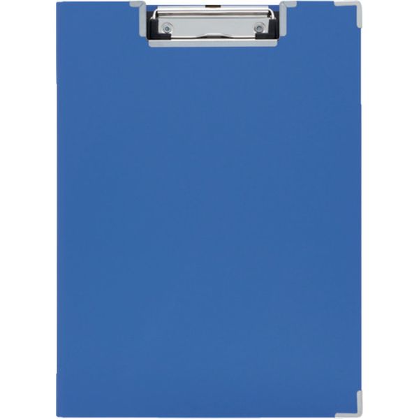 128-6392  クリップボ-ドBF(カバ-付) 青