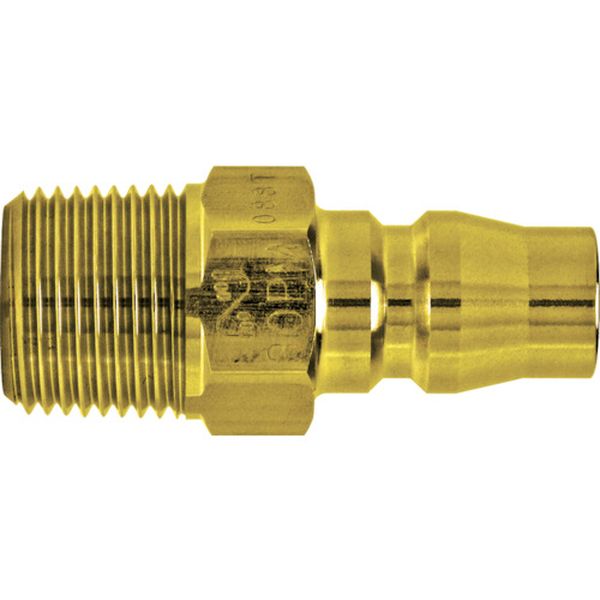 BRASS 真ちゅう製ハイカプラ(めねじ取付用プラグ) 相手側Rc3/8 1.5Mpa(00205)