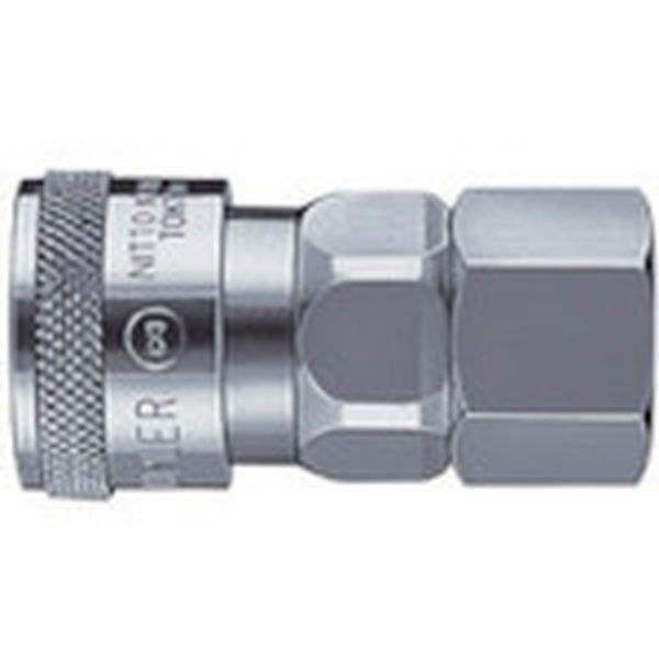 ハイカプラ 鋼鉄製 ニトリルゴムNBR(SG)(おねじ取付用ソケット)相手側R3/8 耐圧力2.0Mpa(00306)