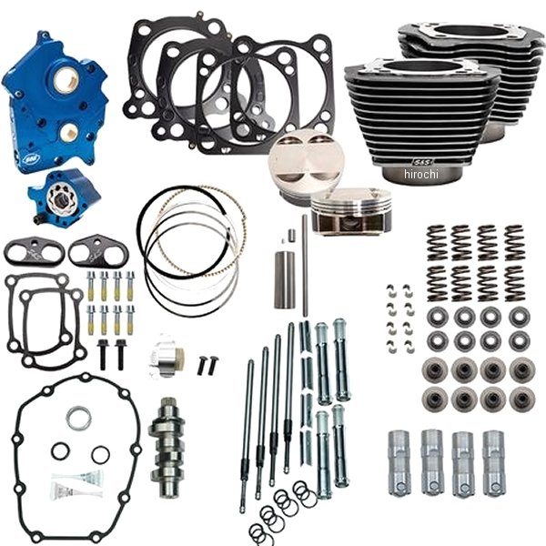 S＆S 128 パワーパック M8エンジン 114CI 水冷 BLK．G/HL