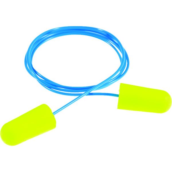 3111250  E-A-Rsoft(TM) イエローネオン 耳栓  ひも付き