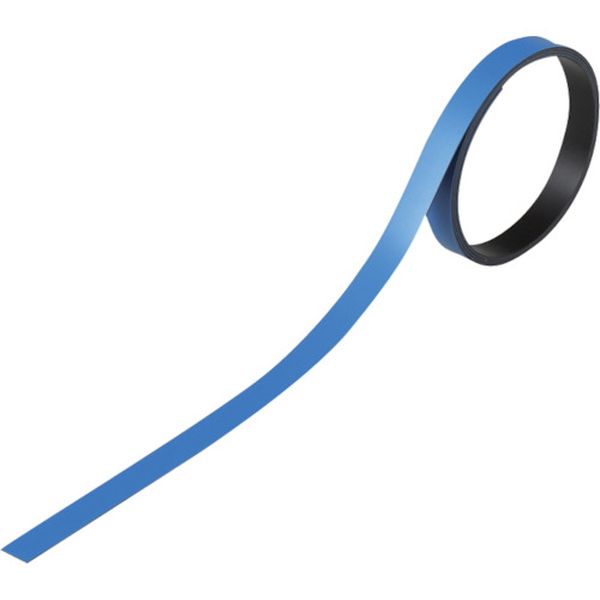 167-0251 テープ状カラーマグネット 青 マグネ10B 10mm幅×1m×0.8mm 3本組